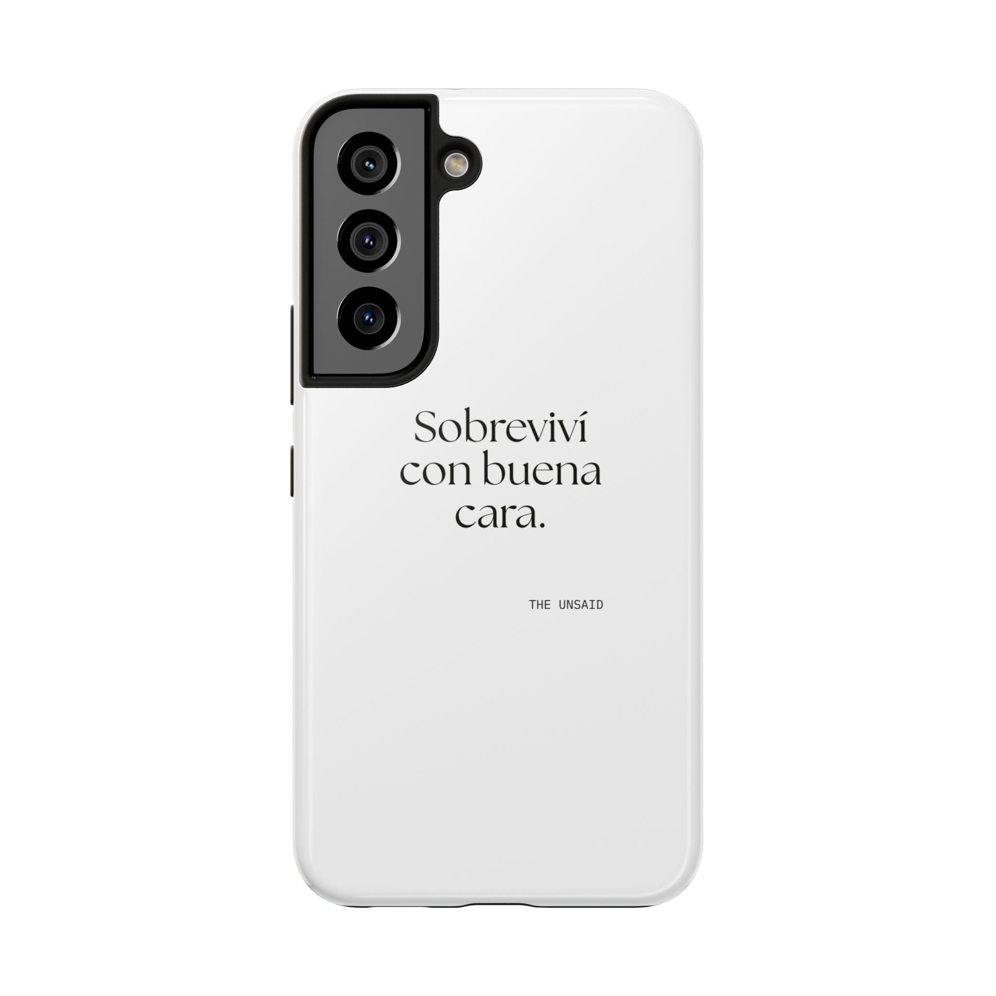 Sobreviví con buena cara - Tough Phone Case - En Español