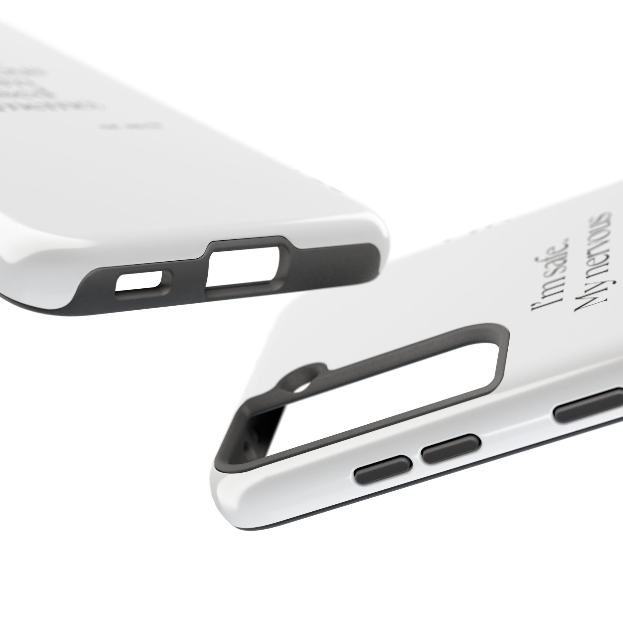 I’m safe. My nervous system missed the memo - Tough Phone Case - For Quiet Minds