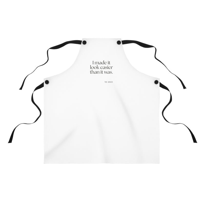 Apron — I made it look easier than it was.