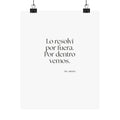 Lo resolví por fuera. Por dentro vemos - Poster - En Español