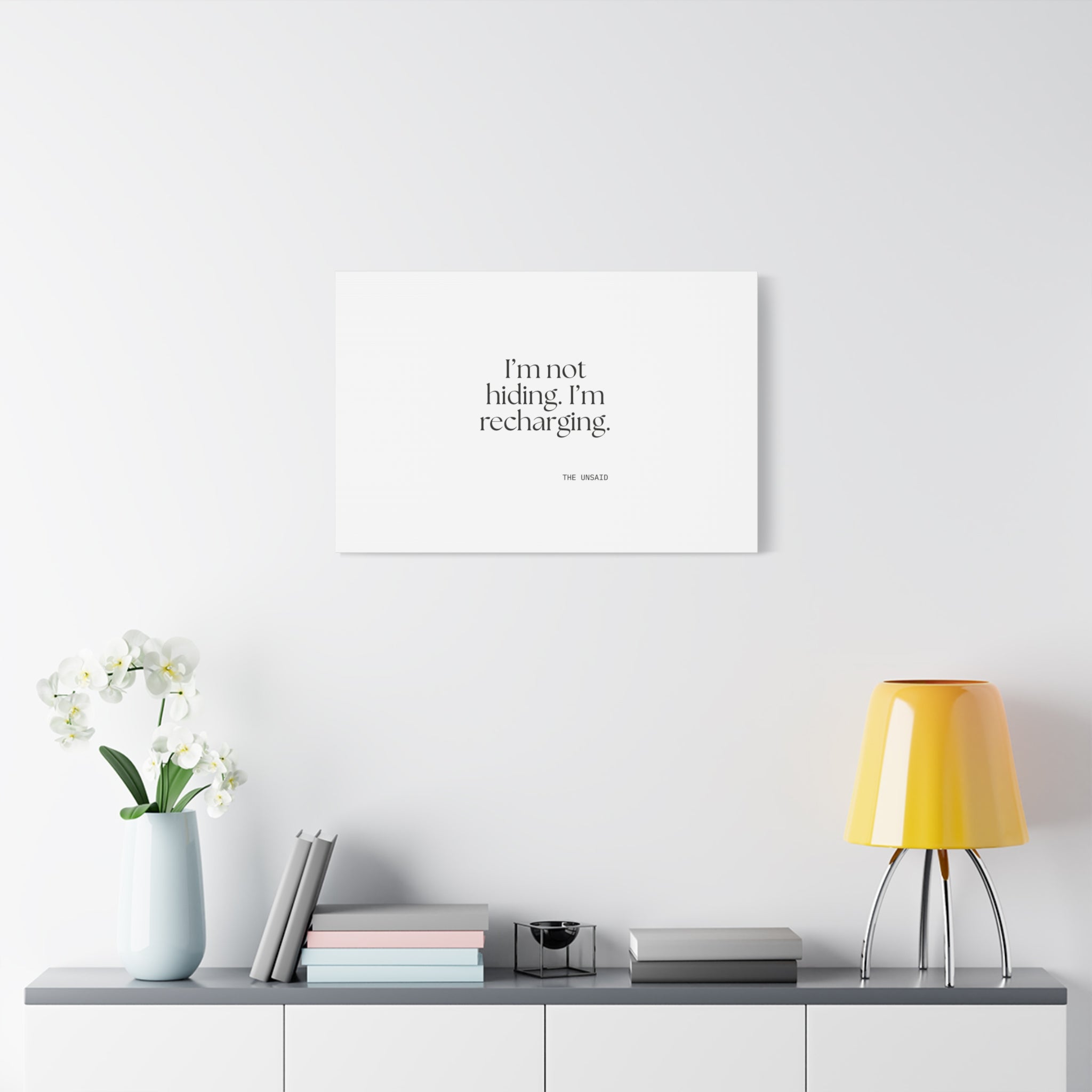 I’m not hiding. I’m recharging - Canvas Print - For Introverts