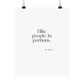 I like people. In portions - Poster - For Introverts