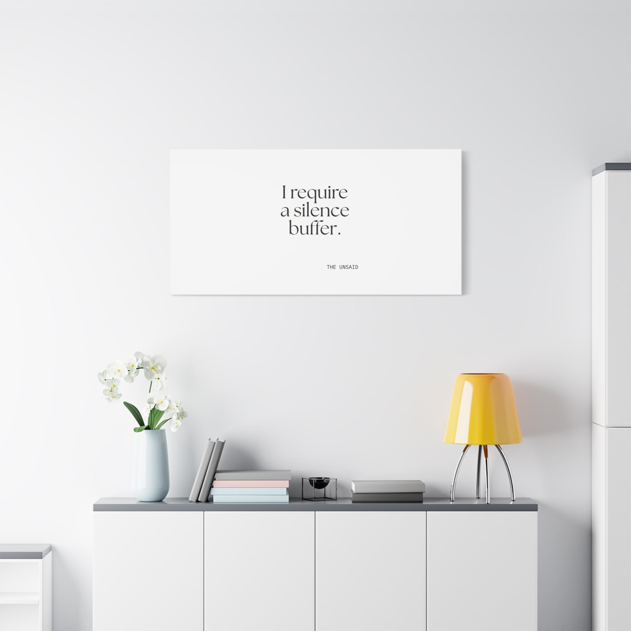 I require a silence buffer - Canvas Print - For Introverts