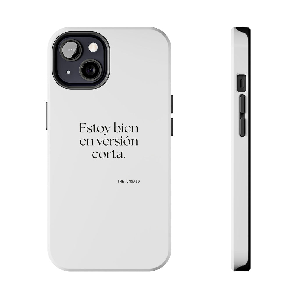 Estoy bien en versión corta - Tough Phone Case - En Español