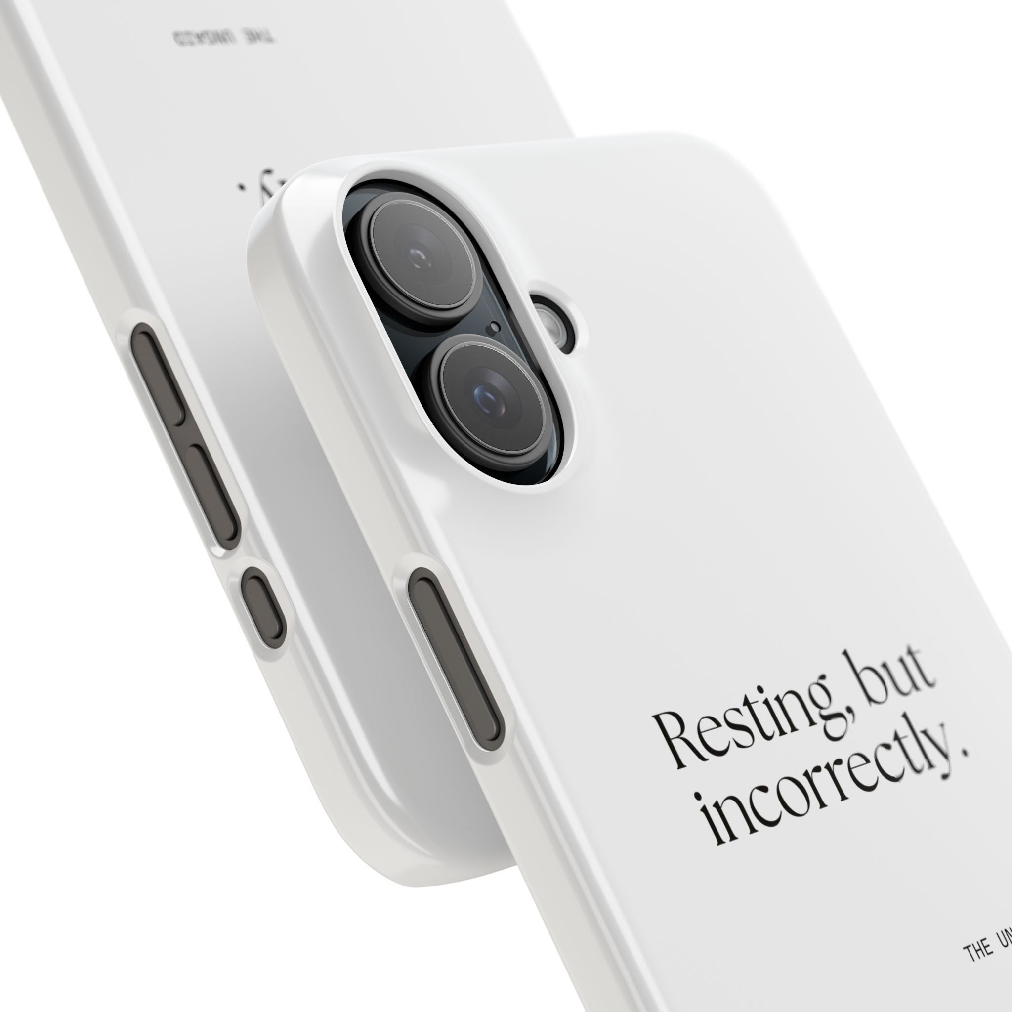 Resting, but incorrectly - Phone Case - For Quiet Minds