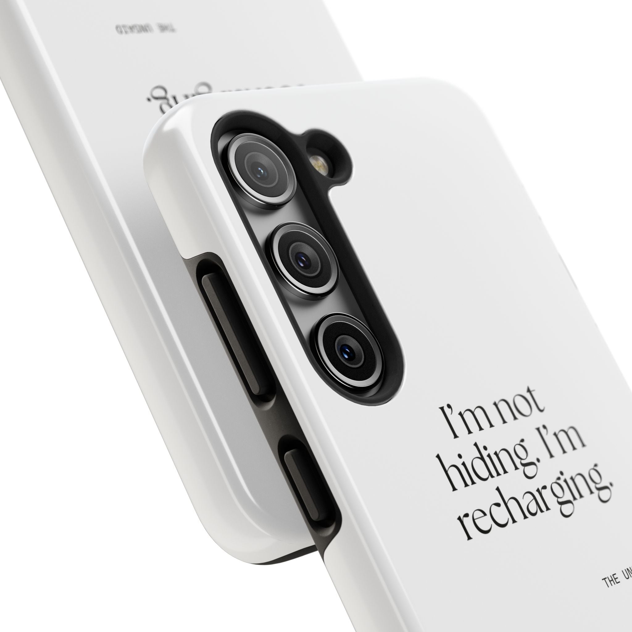 I’m not hiding. I’m recharging - Tough Phone Case - For Introverts