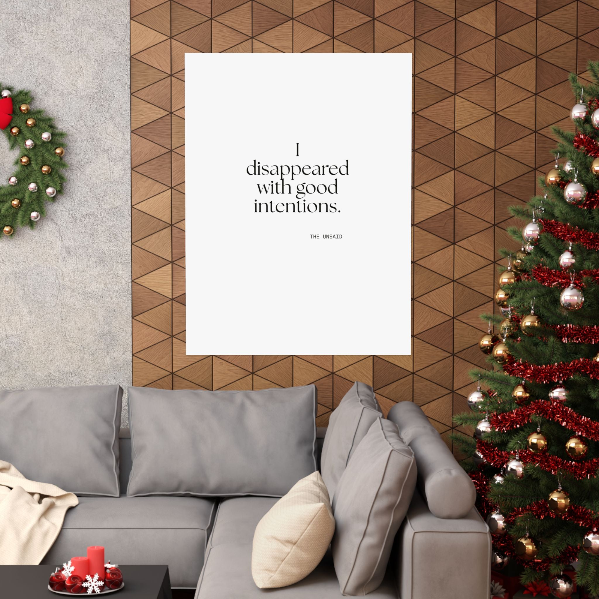 I disappeared with good intentions - Poster - For Introverts