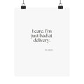 I care. I’m just bad at delivery - Poster - For Introverts