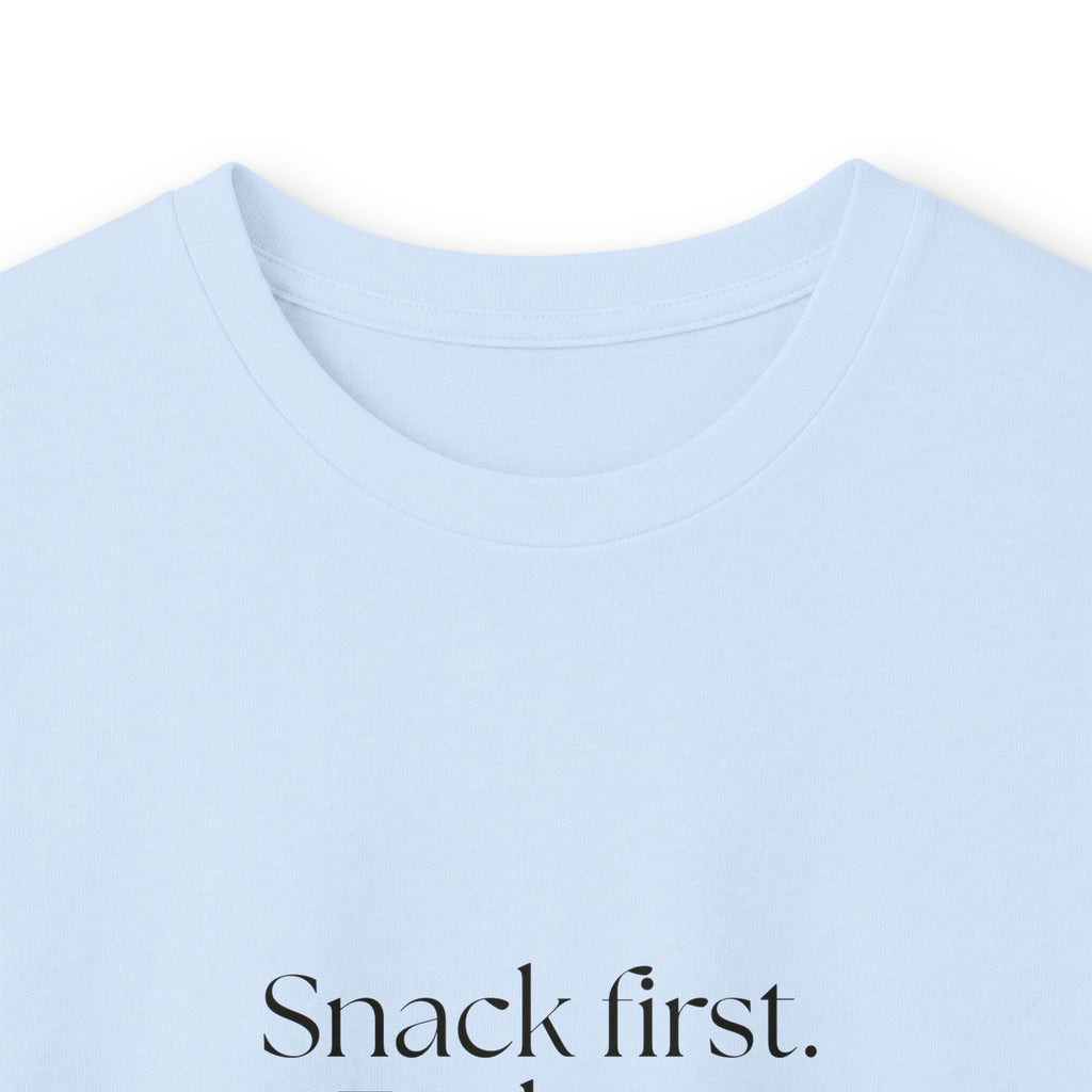 Snack first. Feelings later - Long Sleeve Shirt - Dry Humor