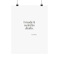 I made it weird in drafts - Poster - For Overthinkers