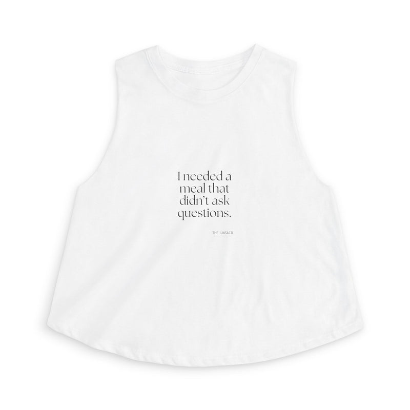 Crop Top — I needed a meal that didn’t ask questions.