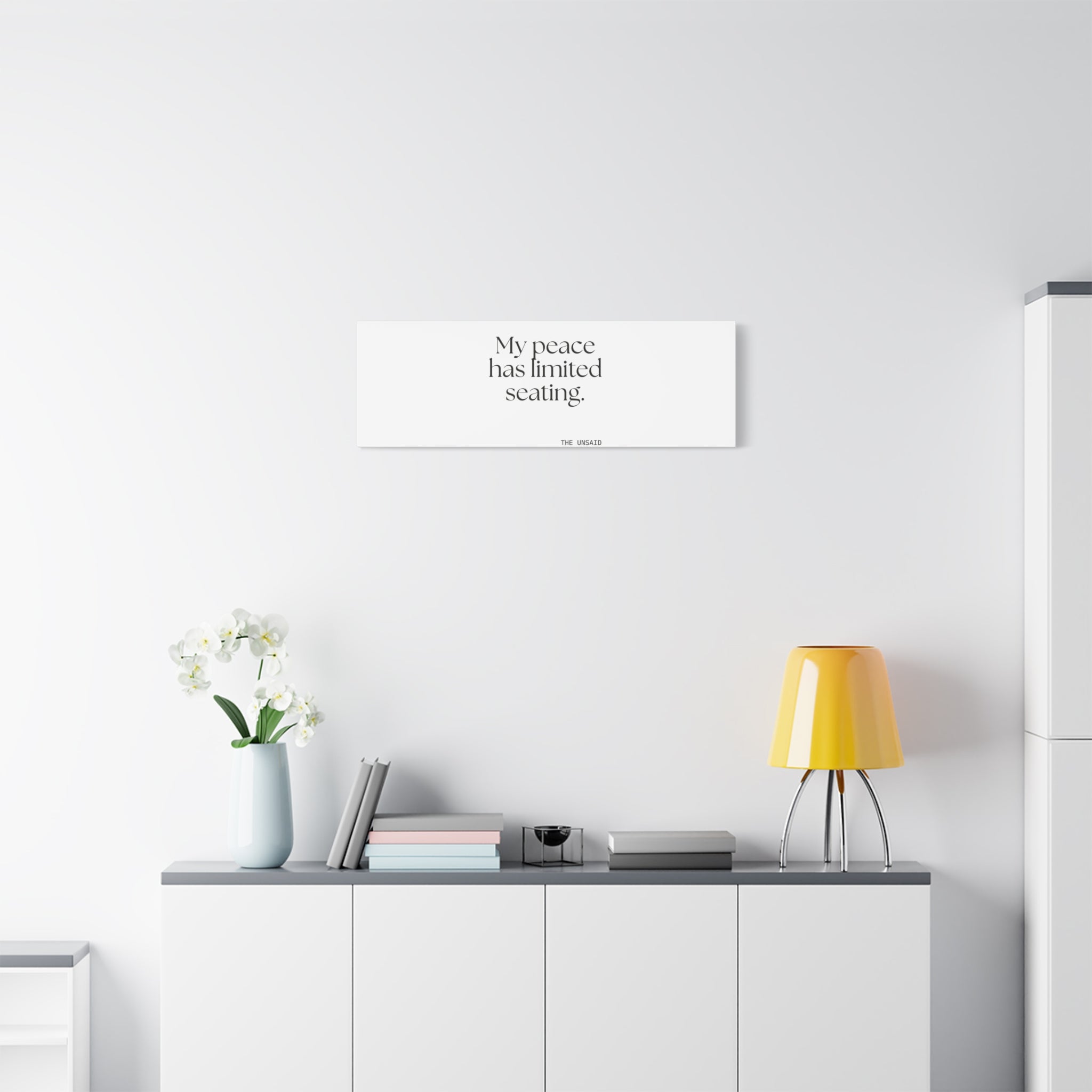 My peace has limited seating - Canvas Print - For Introverts