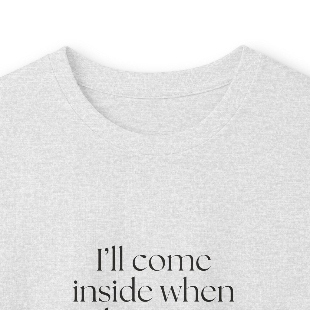I’ll come inside when I become a person again - Long Sleeve Shirt - For Quiet Minds