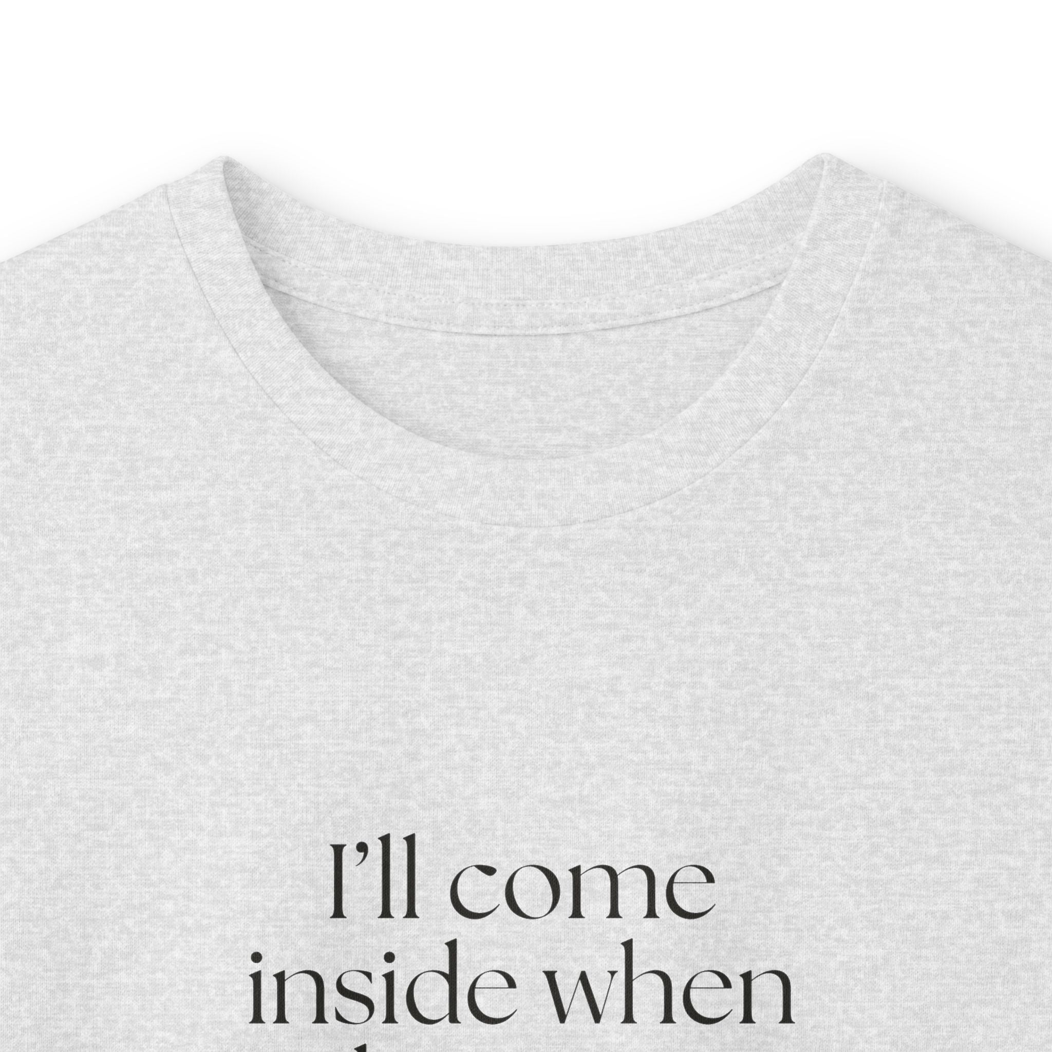 I’ll come inside when I become a person again - Long Sleeve Shirt - For Quiet Minds