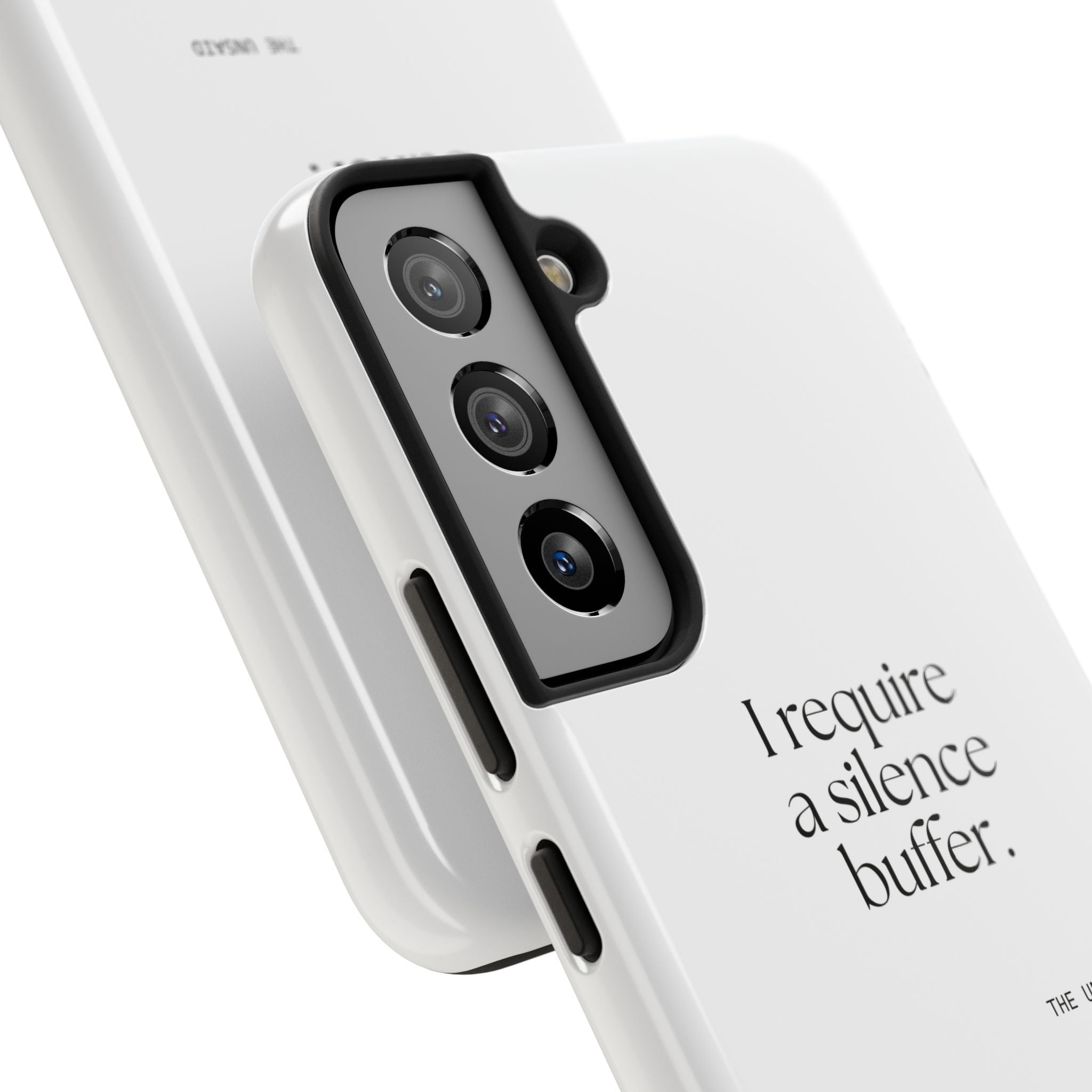I require a silence buffer - Tough Phone Case - For Introverts