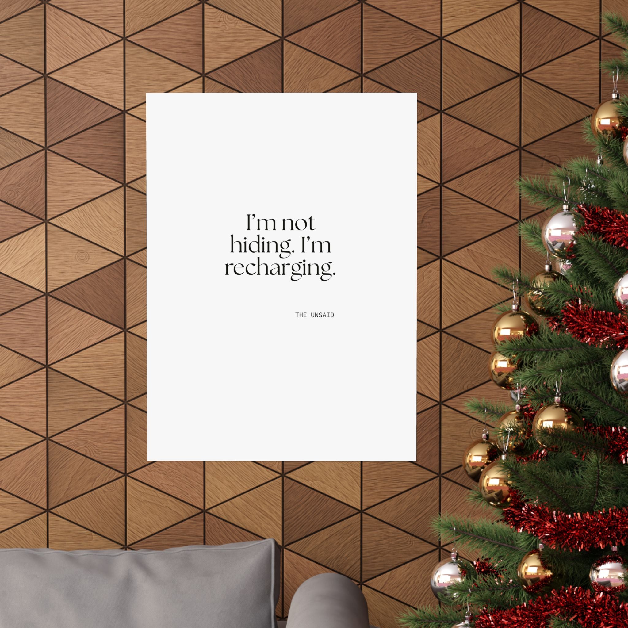 I’m not hiding. I’m recharging - Poster - For Introverts