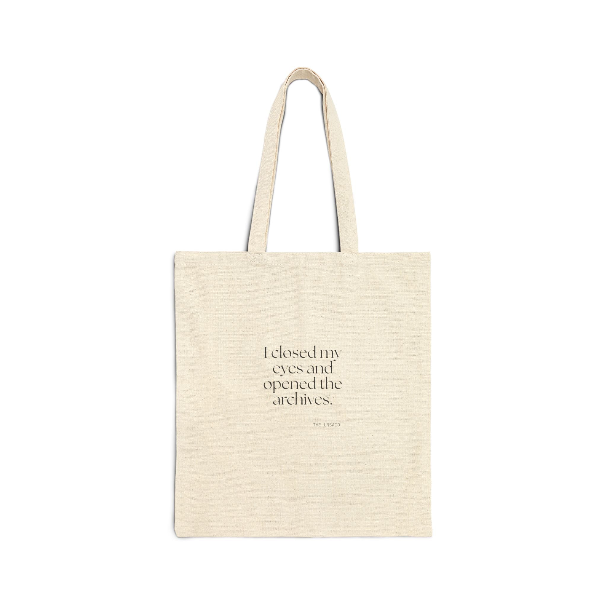 I closed my eyes and opened the archives - Tote Bag - For Overthinkers