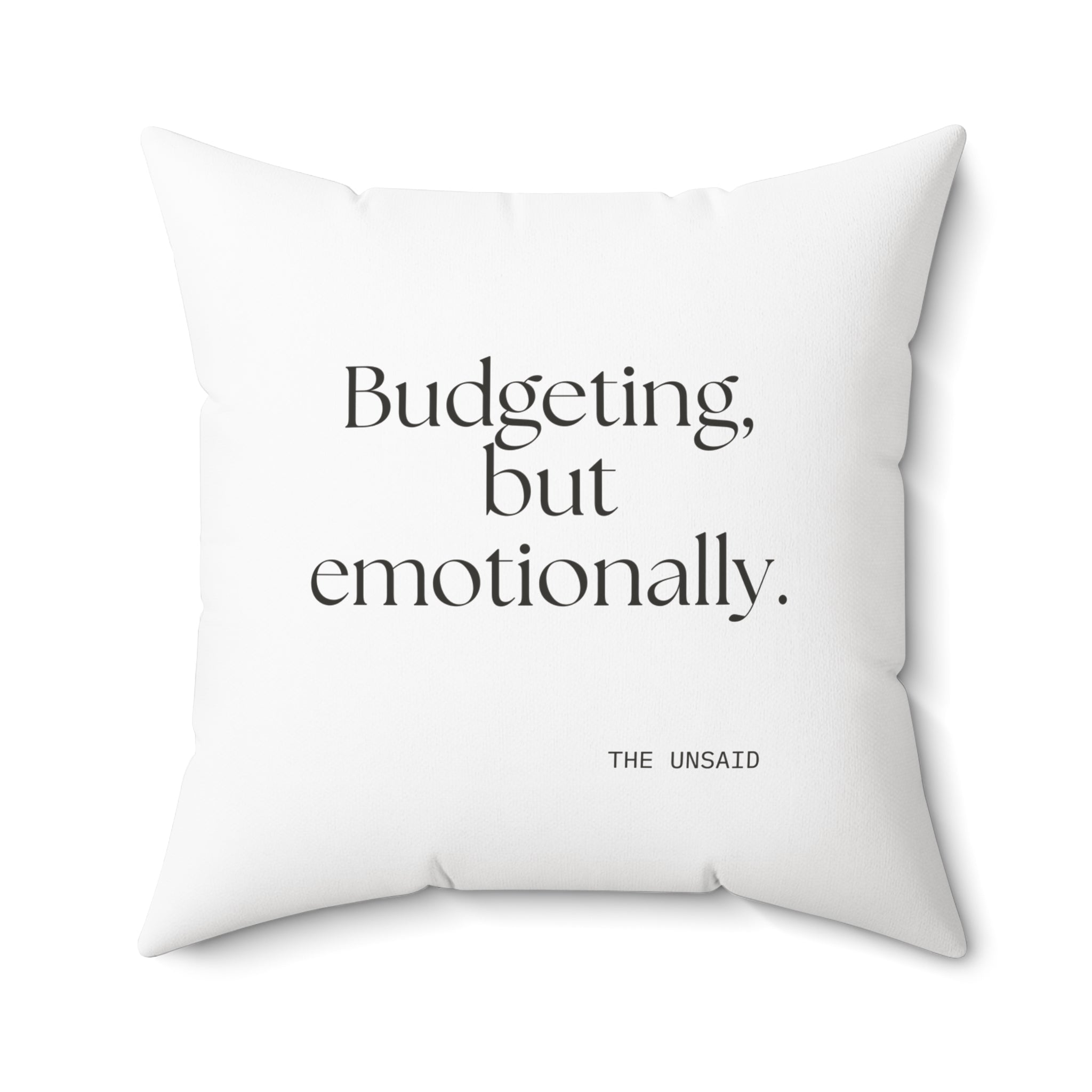 Budgeting, but emotionally - Throw Pillow - Dry Humor