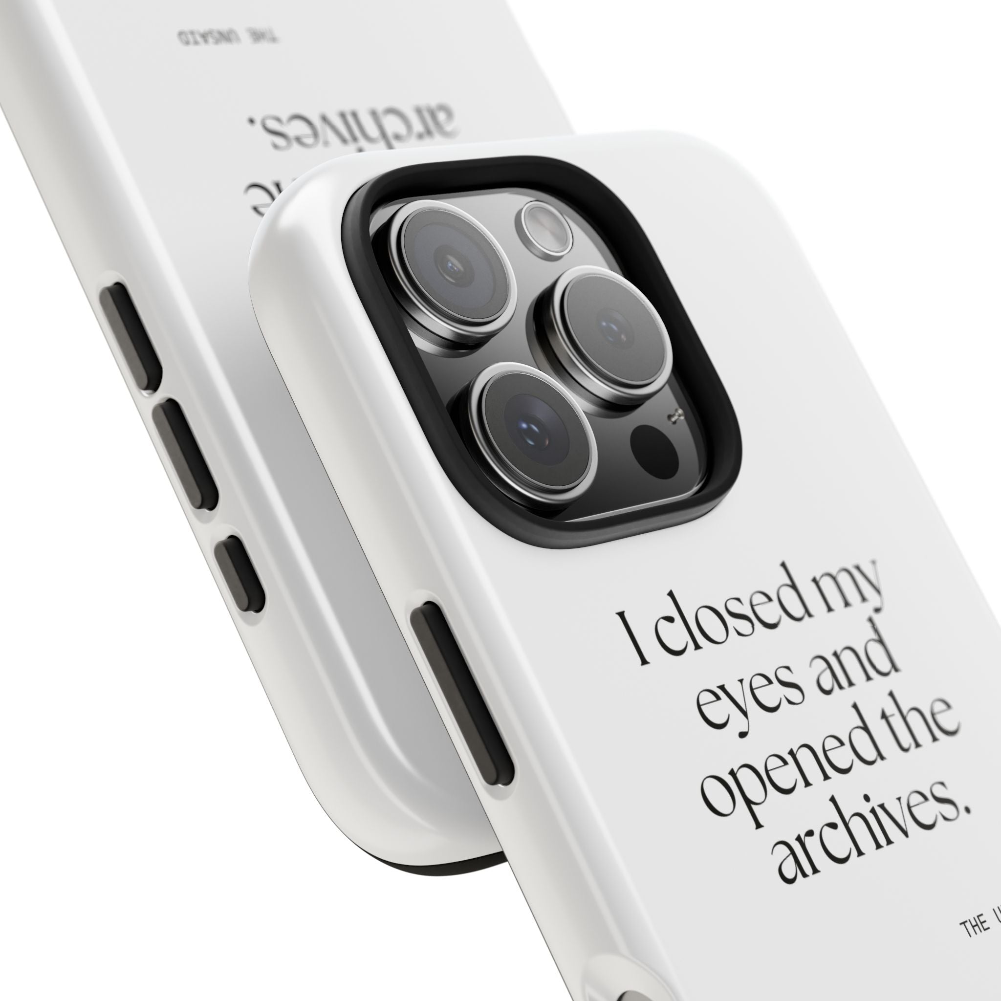 I closed my eyes and opened the archives - Tough Phone Case - For Overthinkers