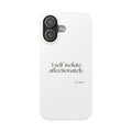 I self-isolate affectionately - Phone Case - For Introverts