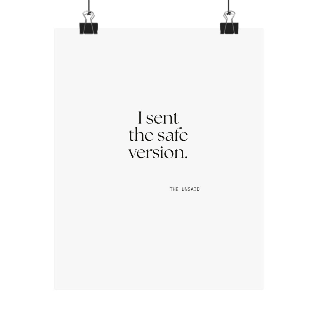 I sent the safe version - Poster - For Overthinkers