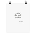 I sent the safe version - Poster - For Overthinkers