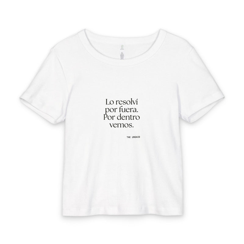 Baby Tee — Lo resolví por fuera. Por dentro vemos.