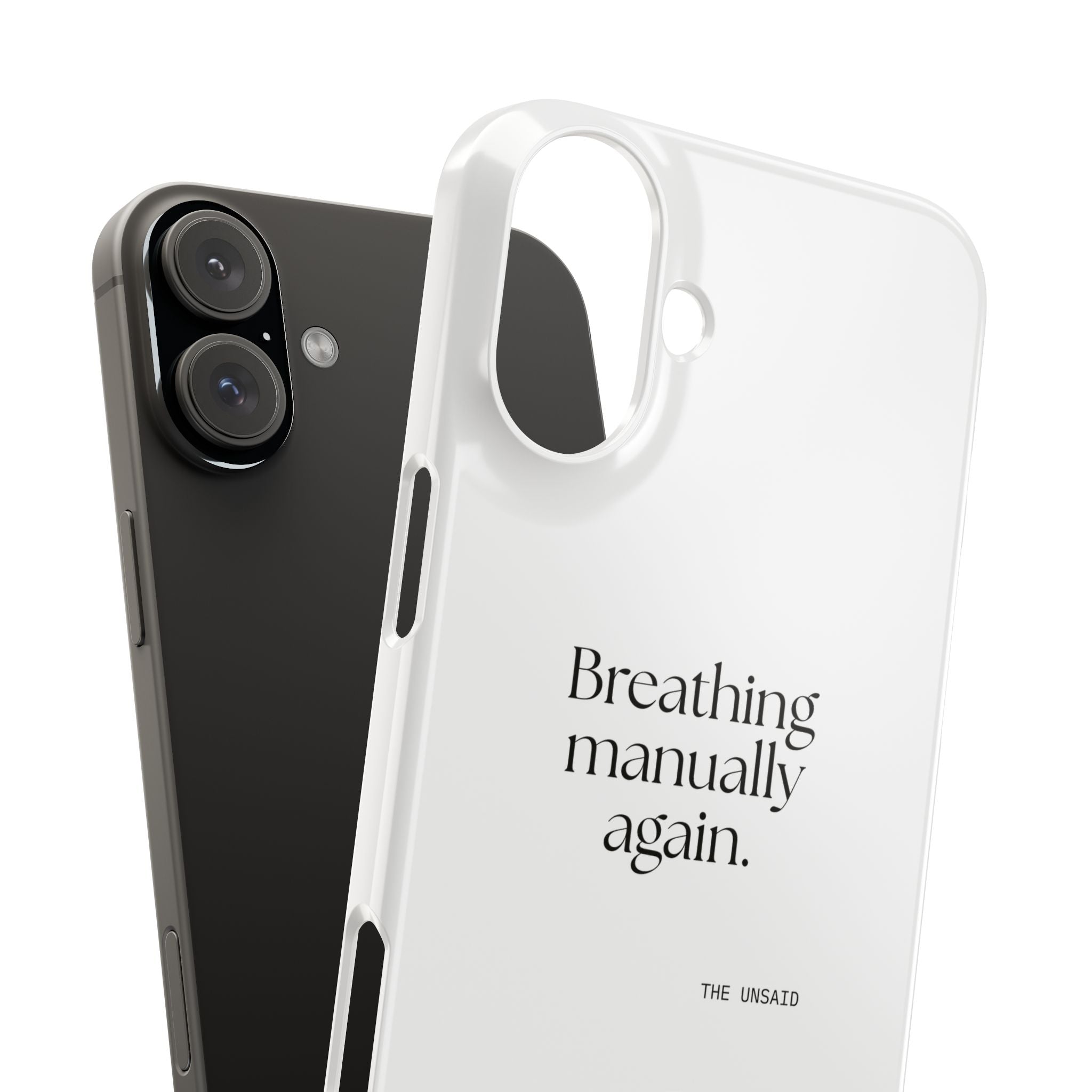 Breathing manually again - Phone Case - For Quiet Minds