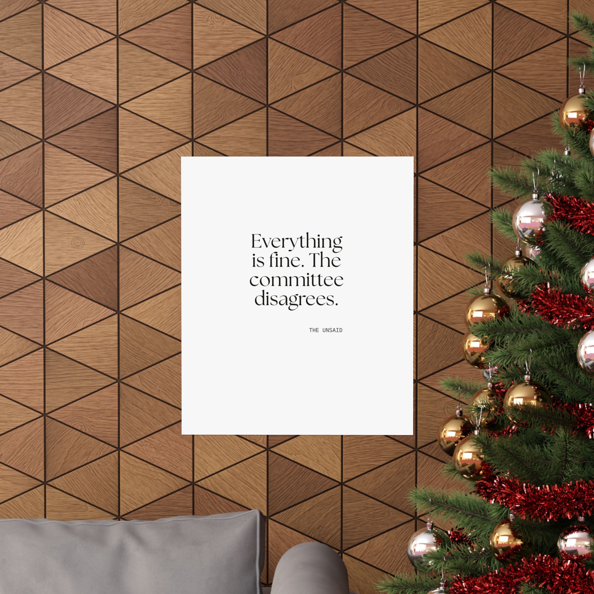 Everything is fine. The committee disagrees - Poster - For Introverts