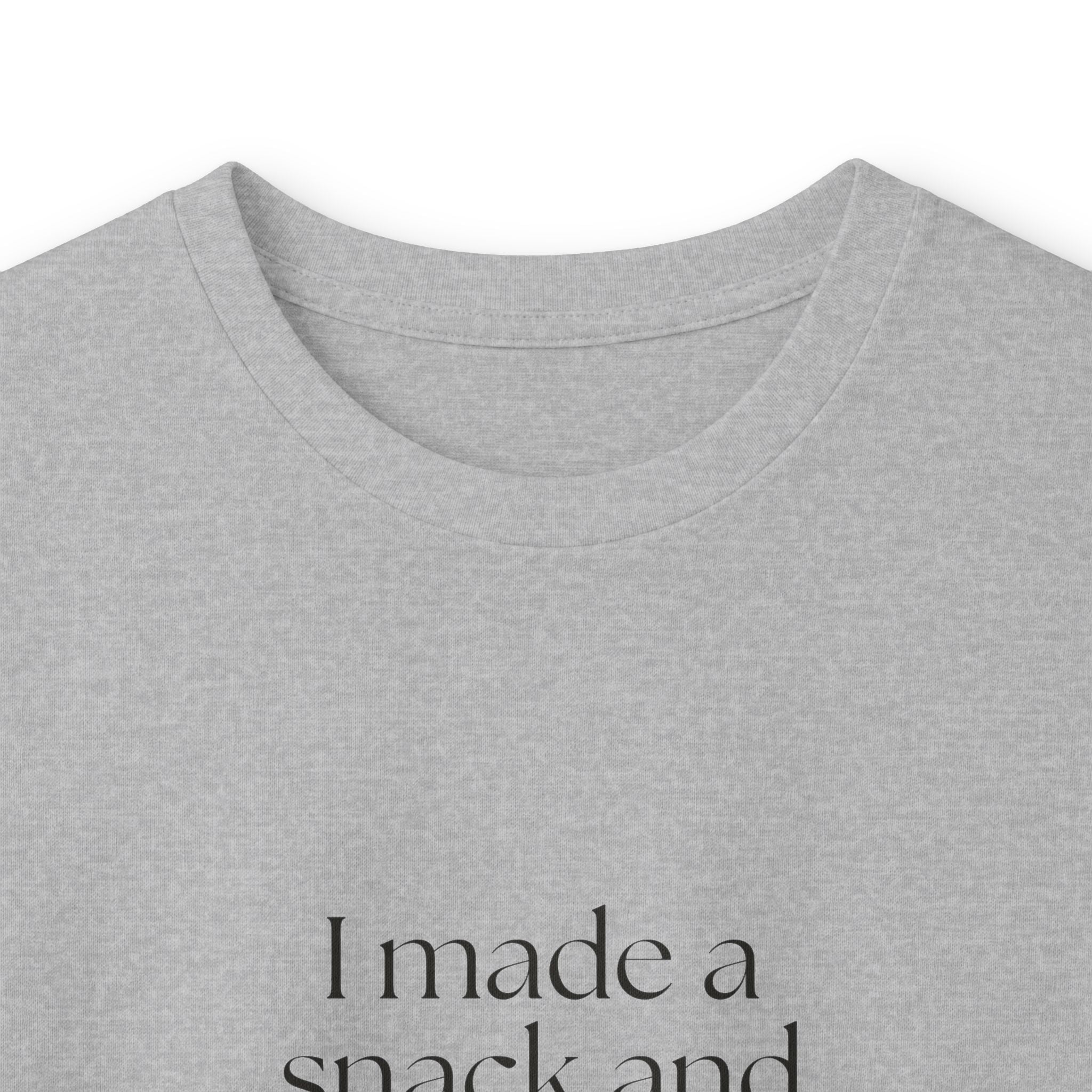 I made a snack and called it a plan - Long Sleeve Shirt - Dry Humor
