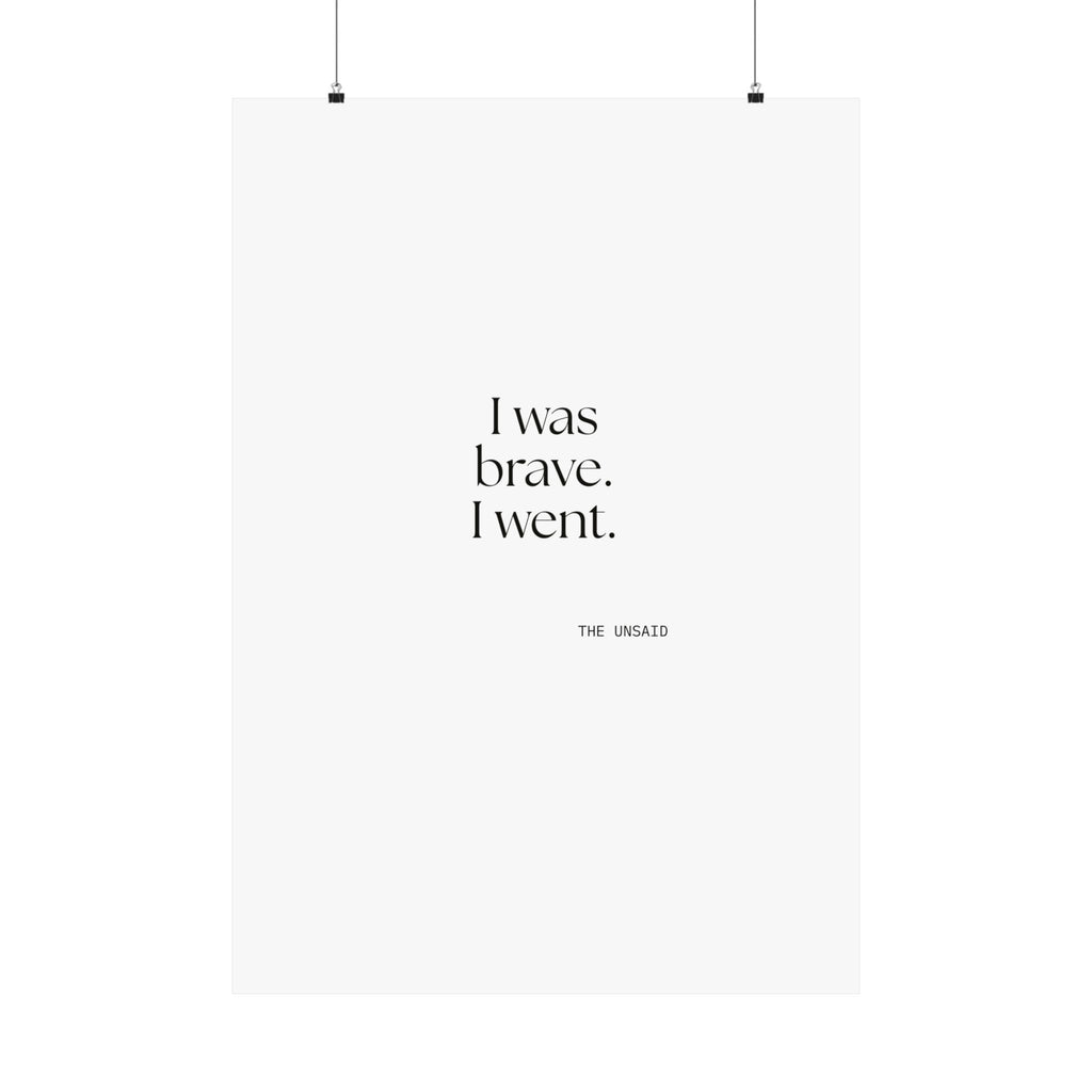 I was brave. I went - Poster - For Introverts