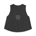 It’s not a snack. It’s a coping strategy - Crop Top - Dry Humor