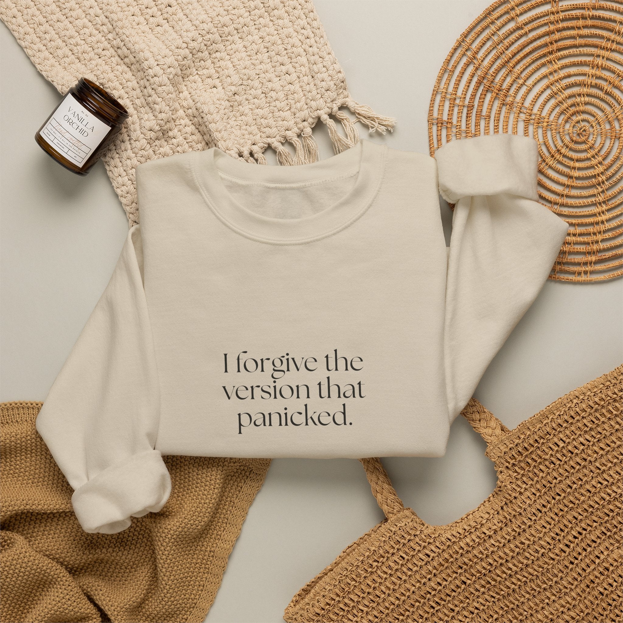 I forgive the version that panicked - Sweatshirt - Dry Humor