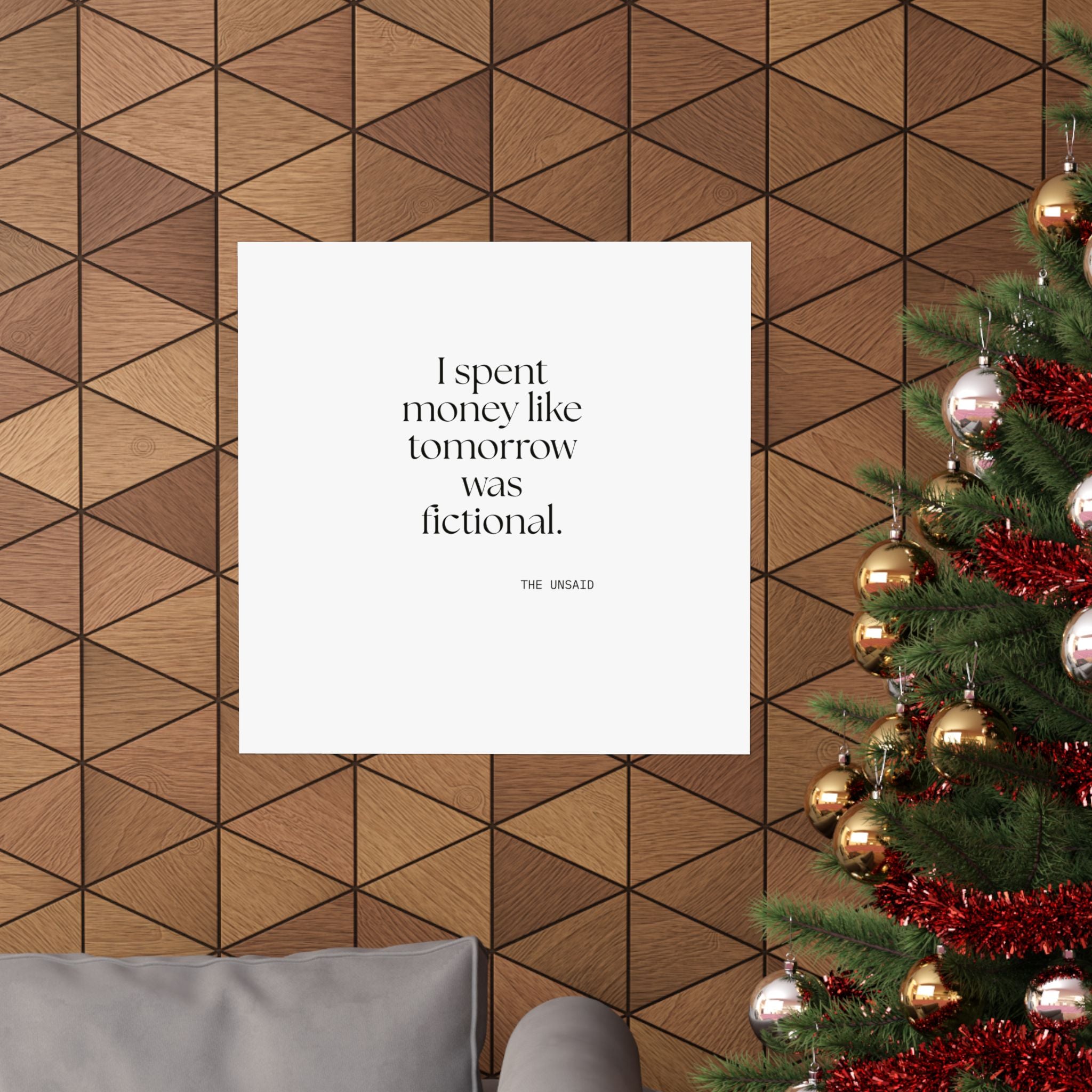 I spent money like tomorrow was fictional - Poster - Dry Humor