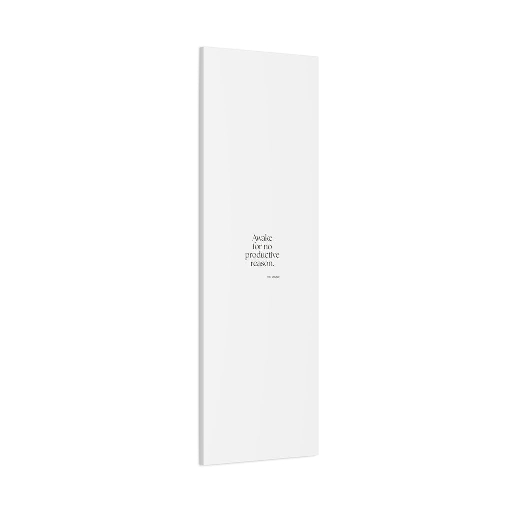 Awake for no productive reason - Canvas Print - For Overthinkers