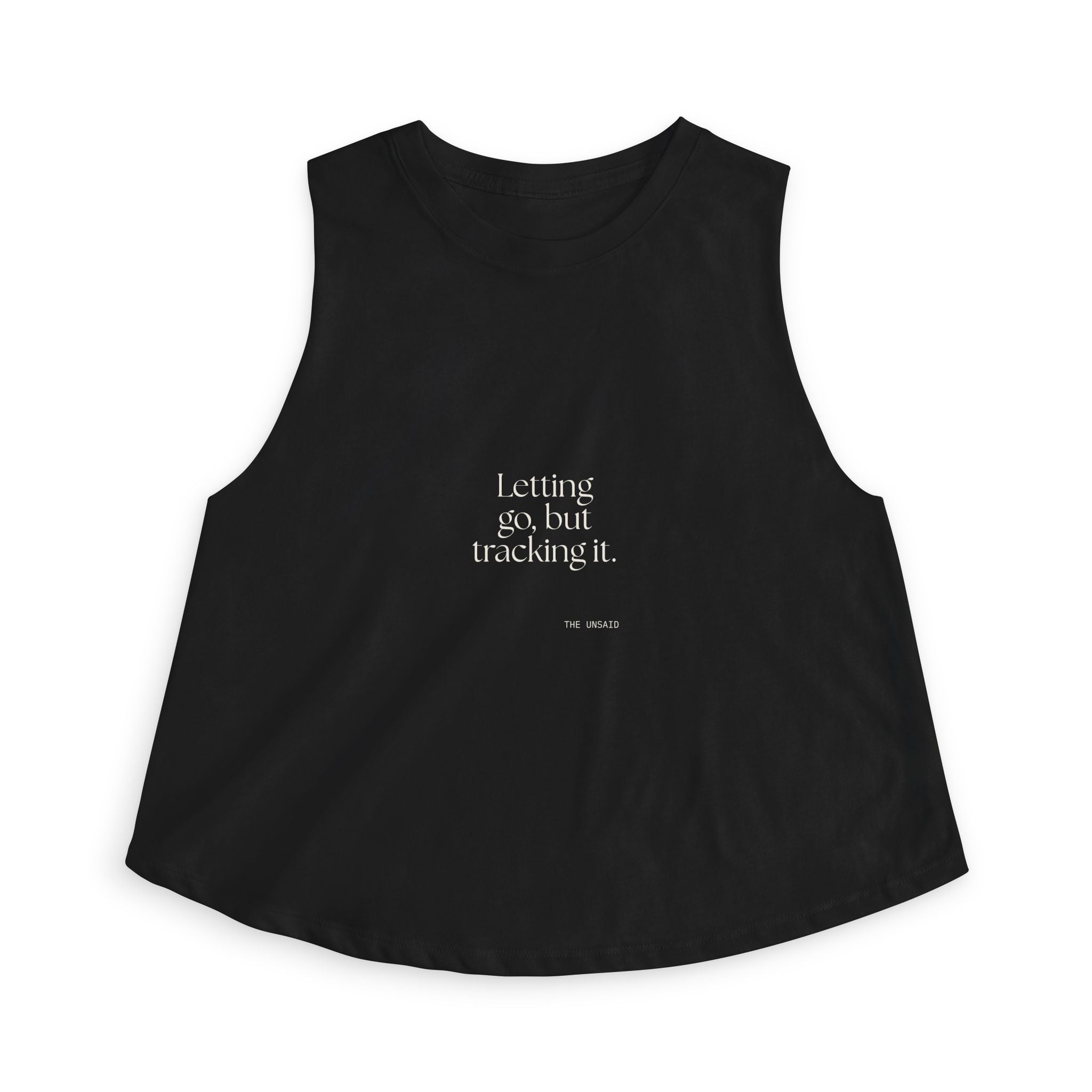 Letting go, but tracking it - Crop Top - Dry Humor