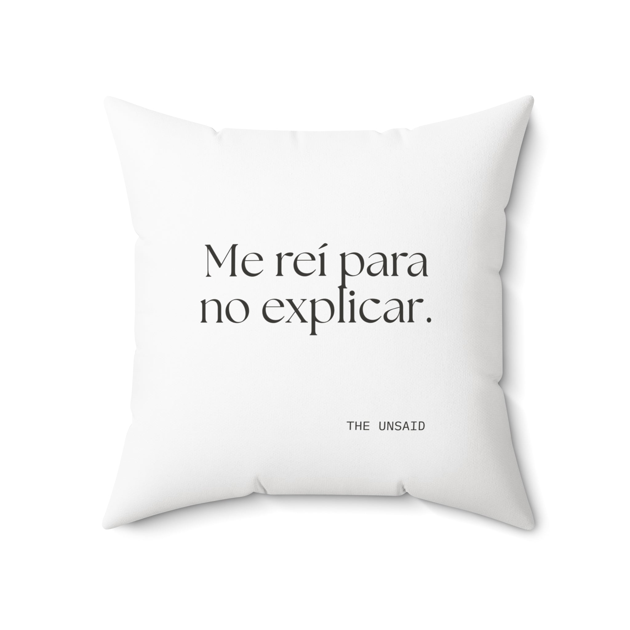 Me reí para no explicar - Throw Pillow - En Español