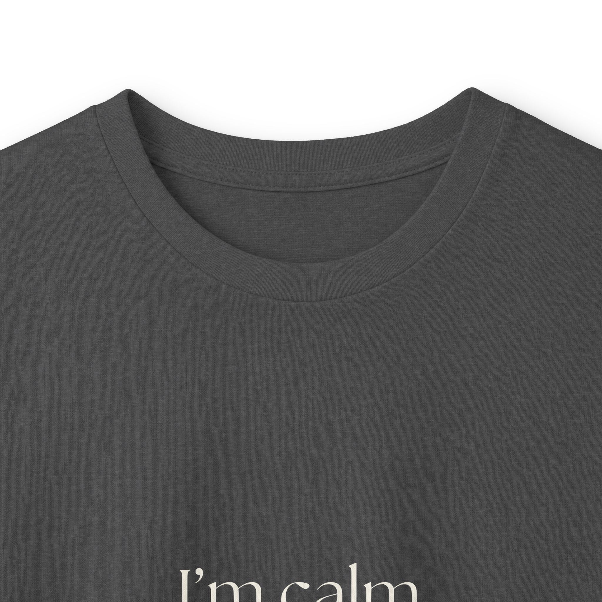 I’m calm in theory - Long Sleeve Shirt - For Quiet Minds
