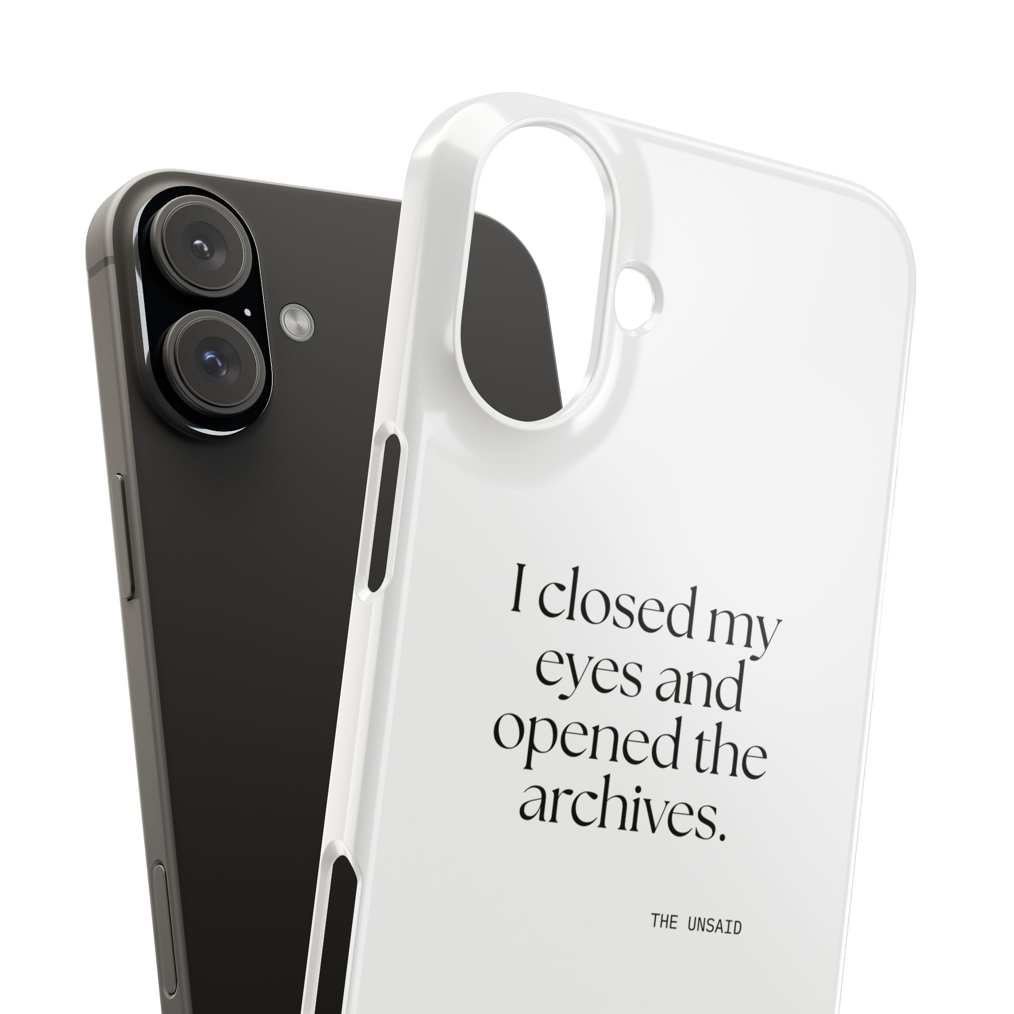 I closed my eyes and opened the archives - Phone Case - For Overthinkers