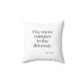 Five more minutes in the driveway - Throw Pillow - For Quiet Minds