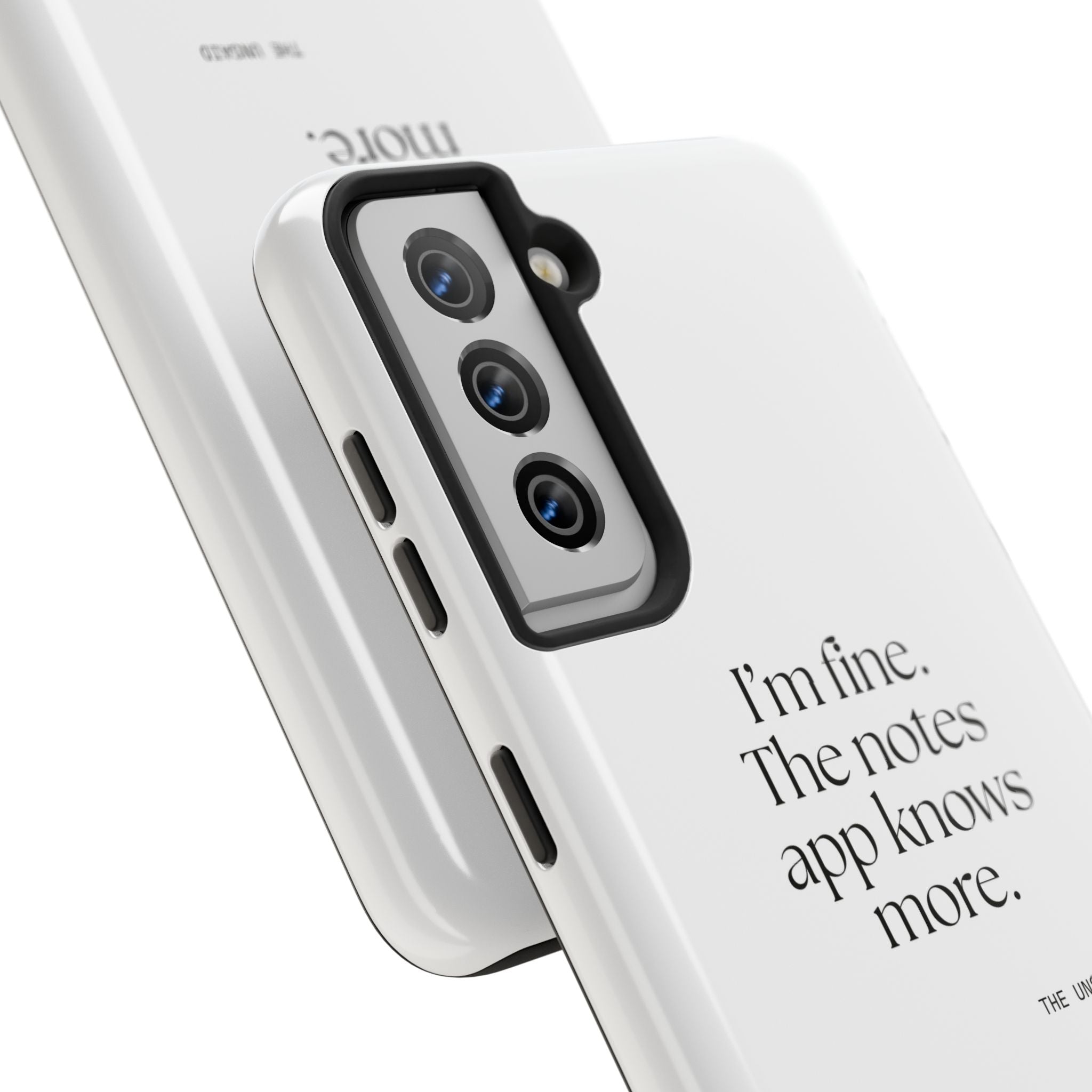 I’m fine. The notes app knows more - Tough Phone Case - Dry Humor