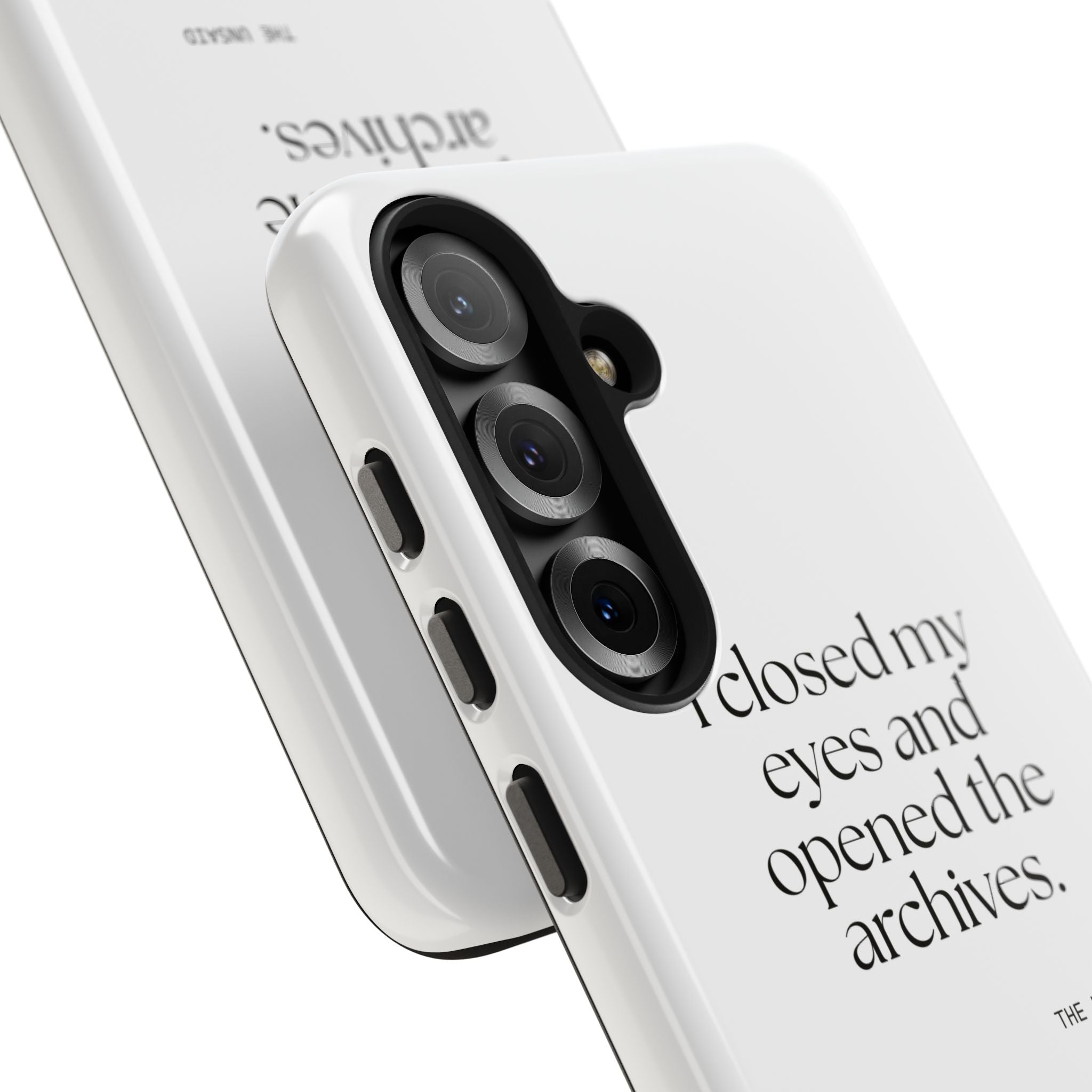 I closed my eyes and opened the archives - Tough Phone Case - For Overthinkers