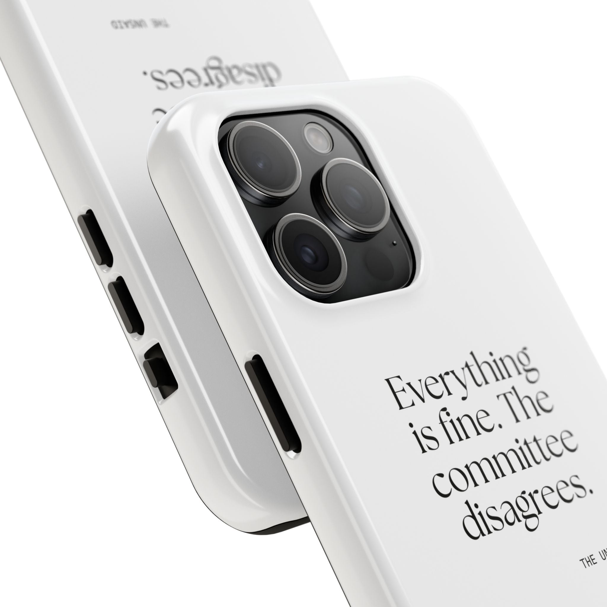 Everything is fine. The committee disagrees - Tough Phone Case - For Introverts