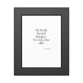 My body heard danger. No one else did - Framed Print - For Quiet Minds