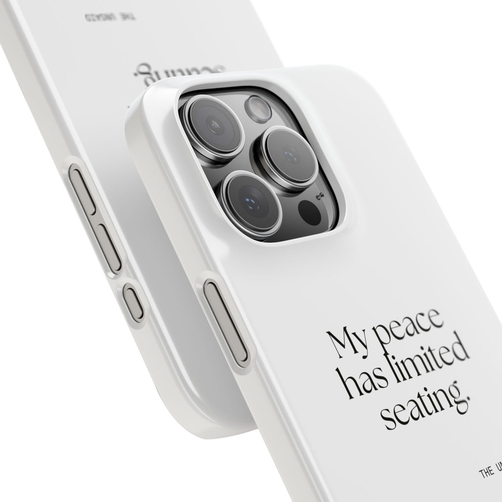 My peace has limited seating - Phone Case - For Introverts