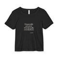 Financially present. Emotionally overdrafted - Baby Tee - Dry Humor