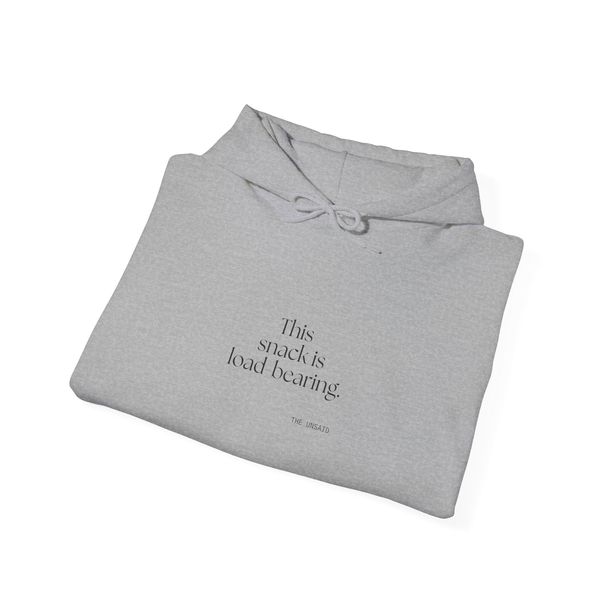 This snack is load-bearing - Hoodie - Dry Humor