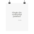 I forgive the version that panicked - Poster - Dry Humor