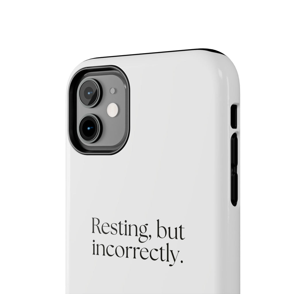 Resting, but incorrectly - Tough Phone Case - For Quiet Minds