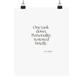One task down. Personality restored briefly - Poster - Dry Humor